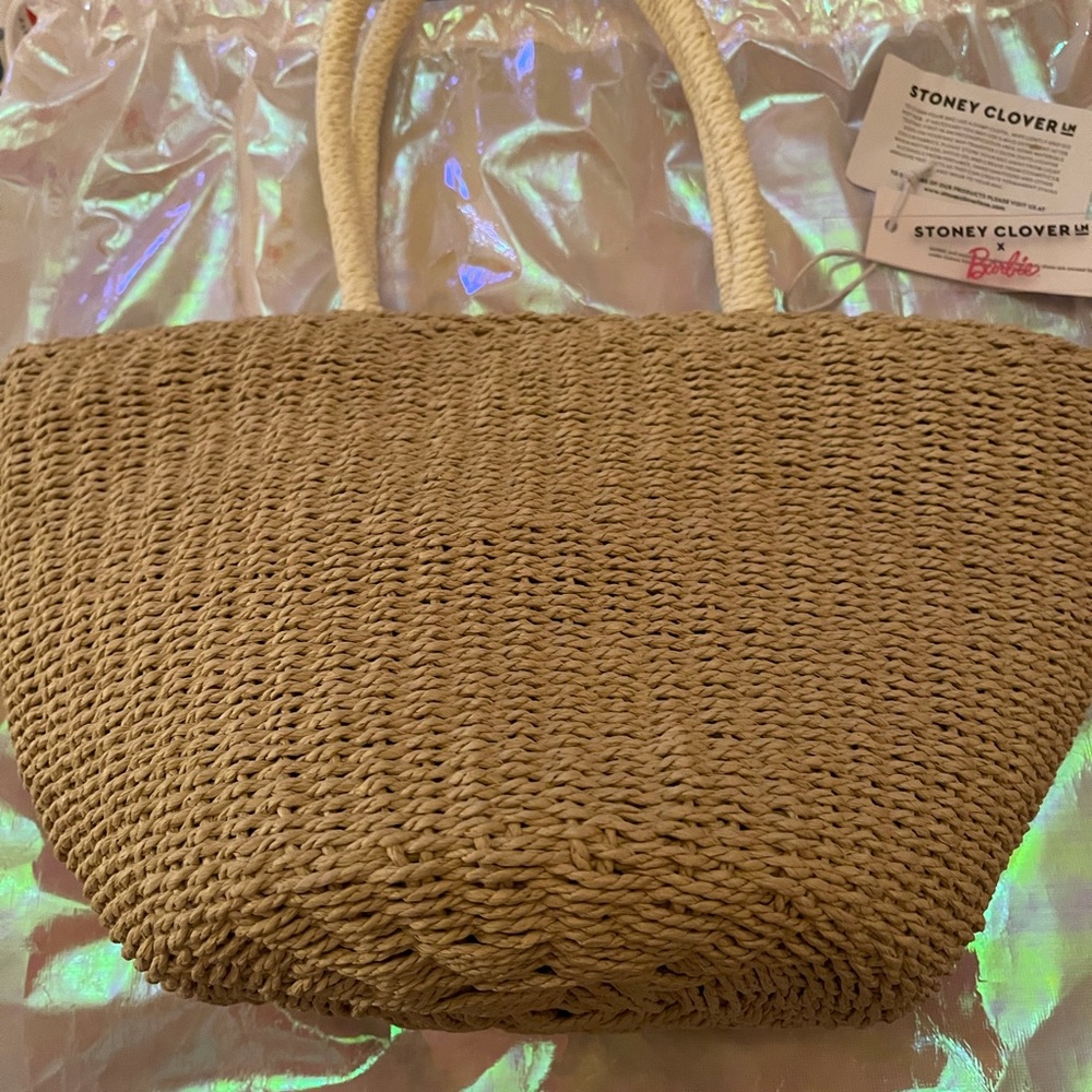 Stoney clover lane Barbie straw tote NWT
